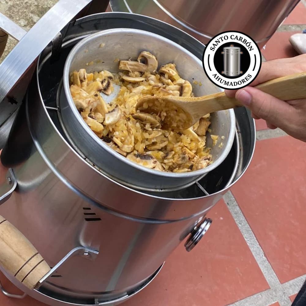 6 lb Barrel Smoker · 304 Stainless Steel