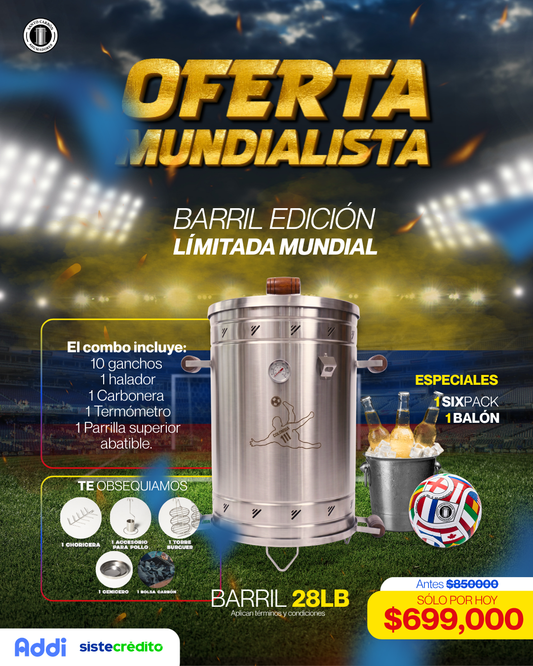 Combo Mundialista | Barril 28 LB