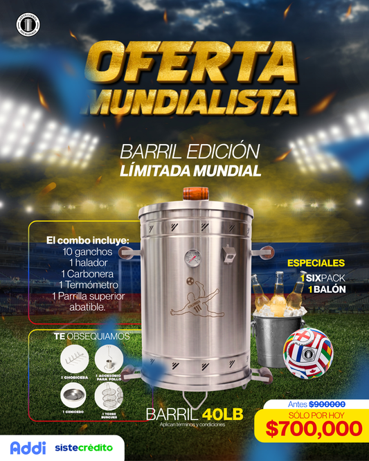 Combo Mundialista | Barril 40 LB